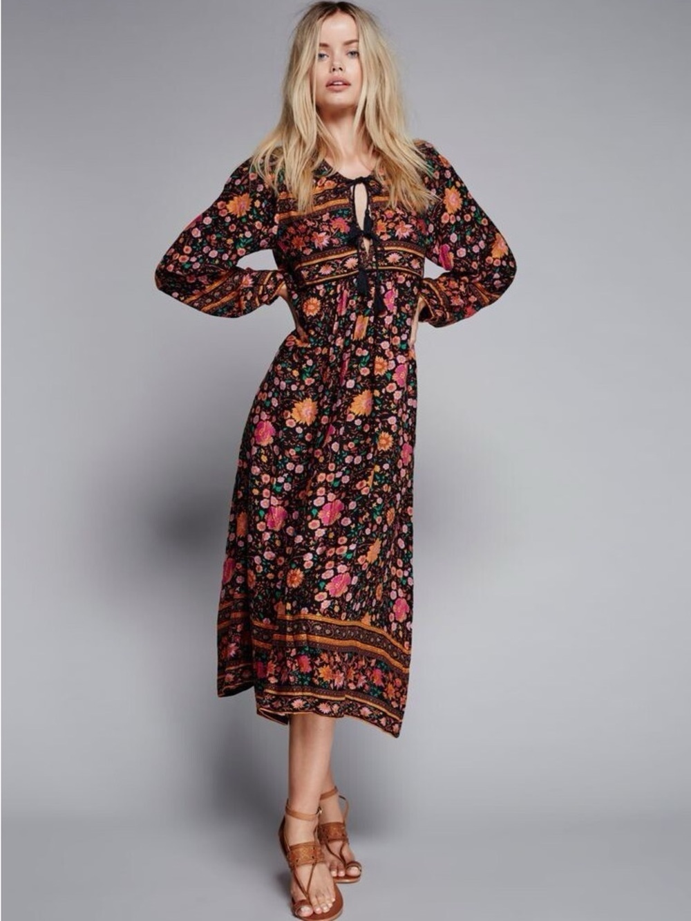 Spell & The Gypsy Collective Folktown Wintergarden Maxi Dress Small 2016 Rare
